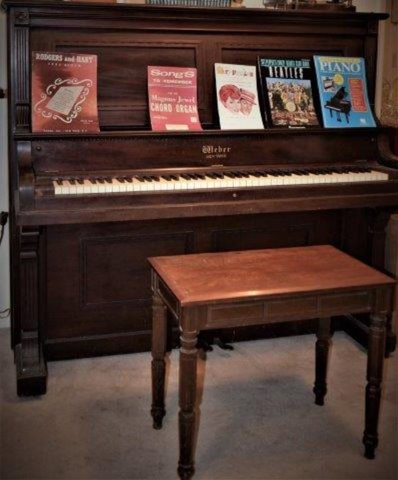 1900 dated Weber Upright Piano