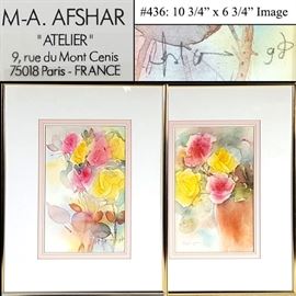 Art Afshar MA Watercolor Florals
