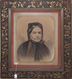 Art Charcoal Portrait Fancy Frame