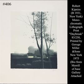 Art Kipniss Robert Daybreak Lithograph Signed Numbered