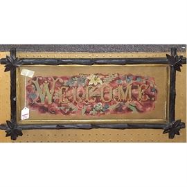 Art Victorain Motto Sampler Welcome