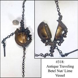 Artz Bronze Betel Nut Lime Vessel