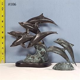 Artz Bronze Dolphins
