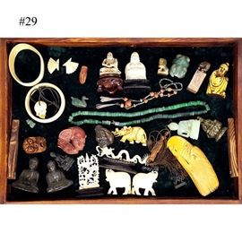 Asian Arts Antque Carvings Bone Stone Ivry Etc