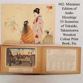 Asian Arts Hiroshige Mini Woodblock Print Book