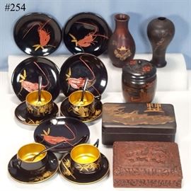 Asian Arts Lacquerware Cinnebar