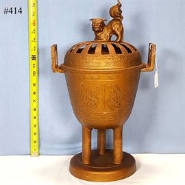 Asian Arts Metal Censer Tall
