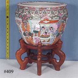 Asian Arts Porcelain Fish Bowl