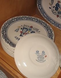 Johnson Bros set for four china set "Hearts & Flowers