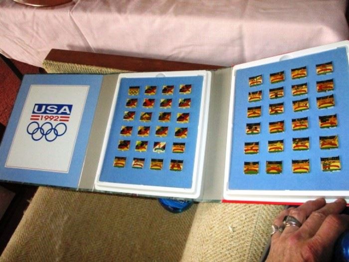1992 USA WINTER OLYMPIC PIN SET FROM JEWELL STORES