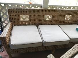 Rattan sofa