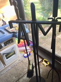 Texas A & M fireplace tools