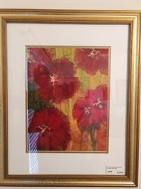 Original floral watercolor, by Atlanta artist, D. B. Love, from Berkeley Lake. 