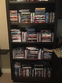 Just a sample of the many DVD's and Blue Rays