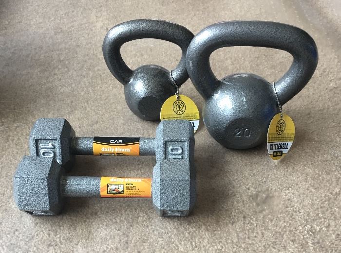 Brand new weights and Kettle bells to get you in shape for summer