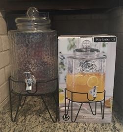 Beverage dispenser for your freshly squeezed lemonade for the hot summer days that will soon be here. 