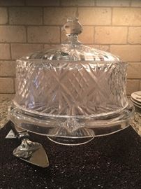 Leaded Crystal Cake Stand
