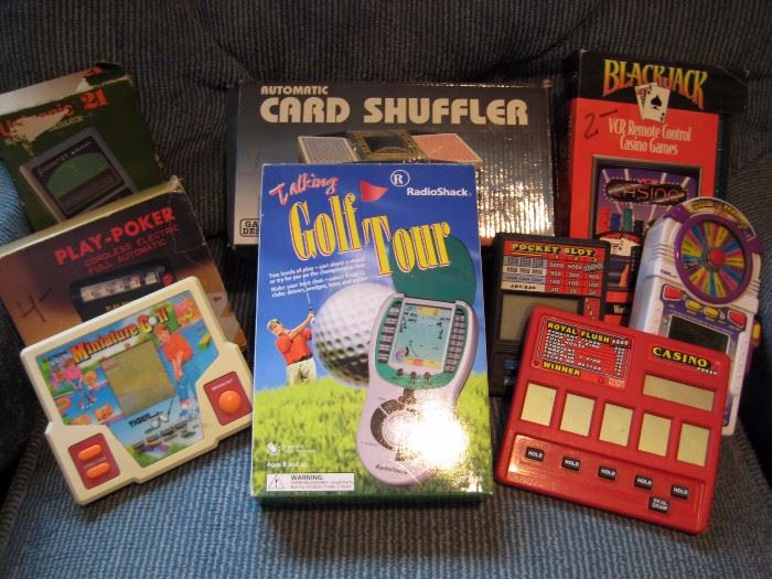 Vintage board & electronic games.