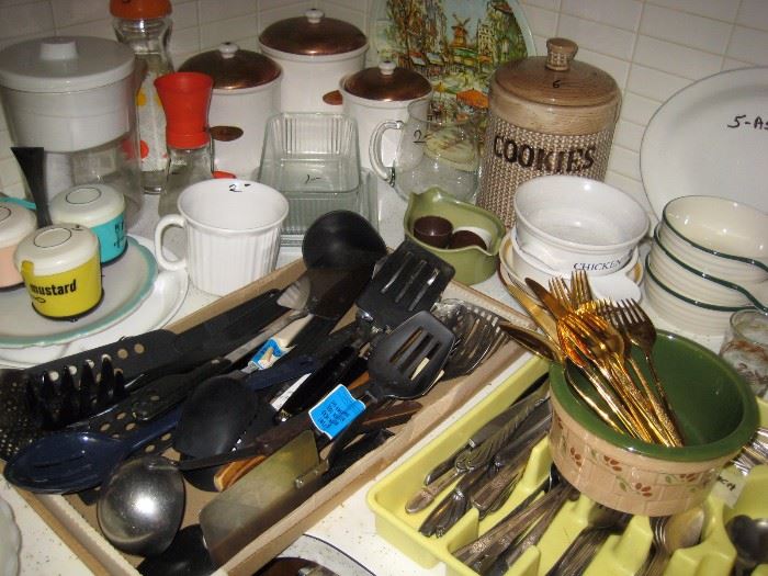 Every kitchen utensil imaginable.