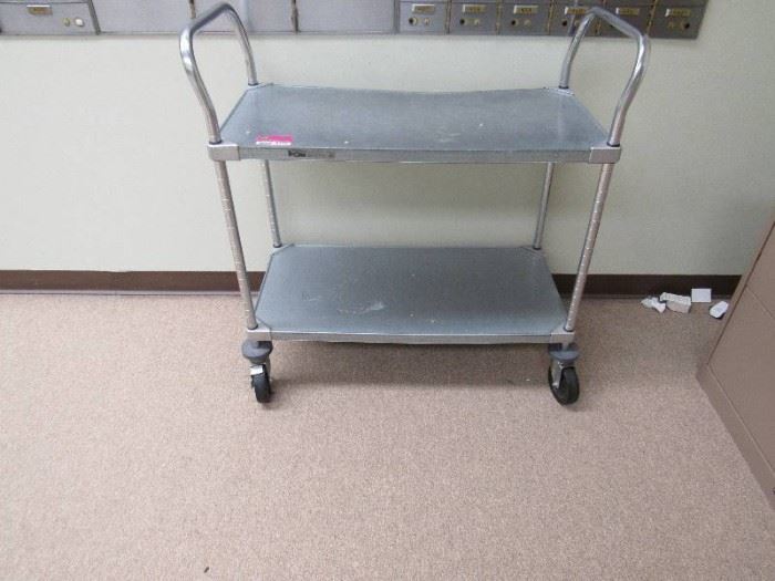 Metro Cart with 2 Shelves and Lateral File Cabinet ...