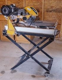 Felker 15 Amp 3450 RPM Wet Tile Saw with Stand - S ...
