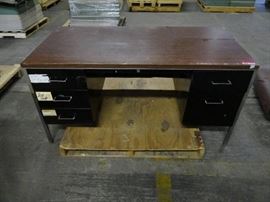 Laminate Top Desk with 5 Shelves