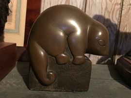 MID CENTURY SIGNED- bronze and really clean