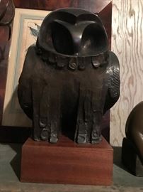 LARGE MID CENTURY BRONZE- SIGNED- 35 pounds.  Well known sculptor