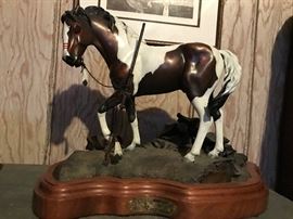 20" long, 40 pounds  signed, pristine, bronze