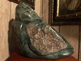 70 POUND SIGNED STONE EAGLE [theme . . . large, heavy items]