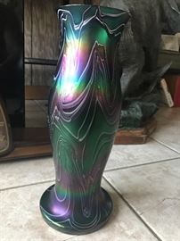 LARGE 15" KRALIK VASE- ANTIQUE- flawless