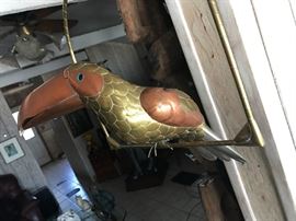 MID CENTURY BIRD ON PERCH