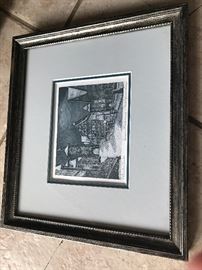 ETCHING- SIGNED