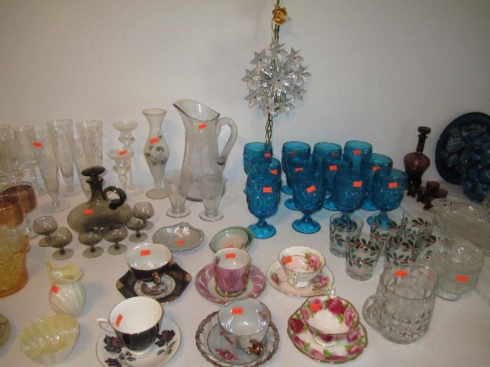 Moon & Stars Goblets, tea cups, cordial sets