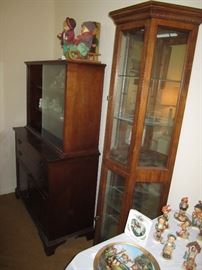 Curio cabinet and china cabinet