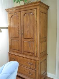 Ethan Allen Royal Charter oak armoire