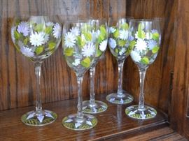 Painted stemware