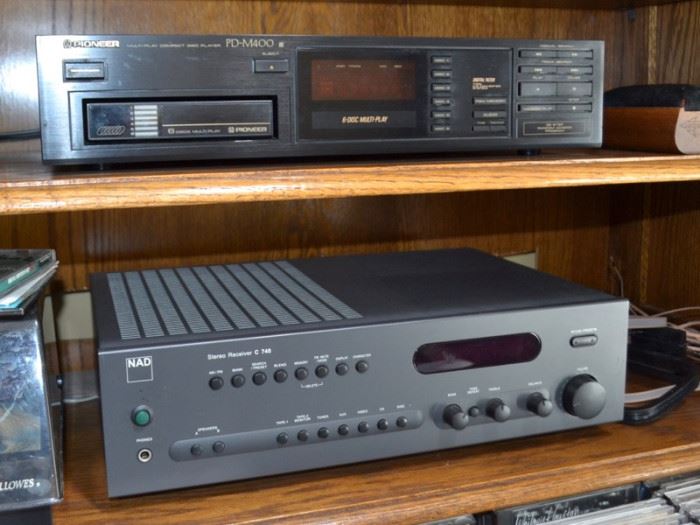 Pioneer CD player and NAD receiver