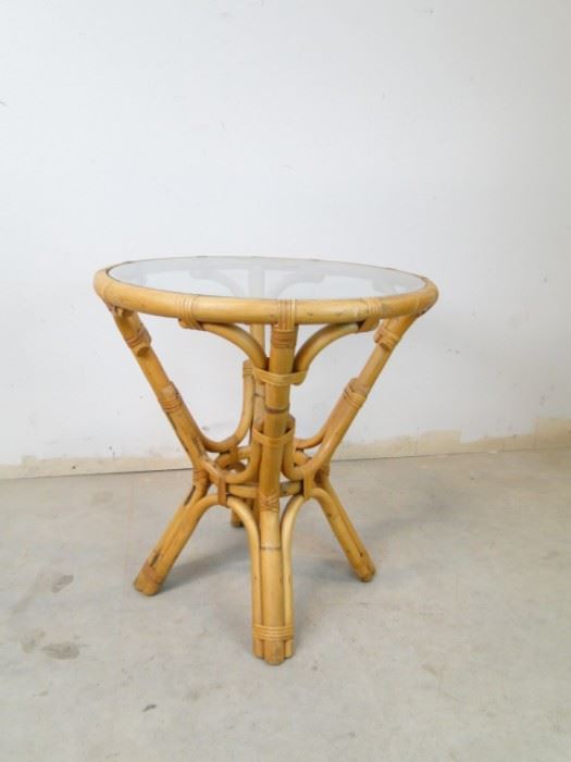 Bamboo Glass Table