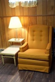 Mid Century chair and Table