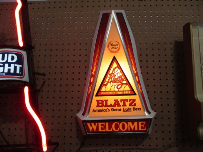 Vintage Blatz sign