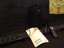 Sound bar and sub woofer