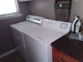 GE washer, Kenmore dryer