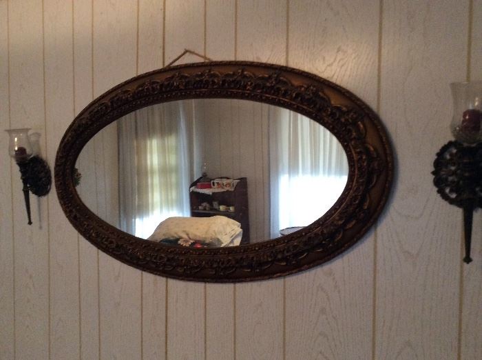 Antique frame made into a mirror 