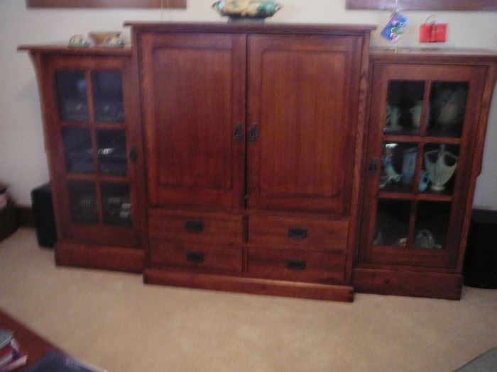 Great Mission Style Entertainment Center by Michael Vermillion (sold for over $3000 new) 