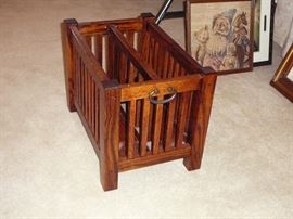 Michael Vermillion mission style oak magazine rack - this is over built