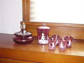 Mary Gregory cranberry