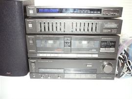 technics tuner, equalizer, double cassette , amplifier