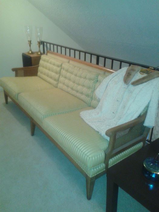 1963 drexel heritage cane sofa