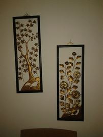 1940s Chinese cut-metal wall art
